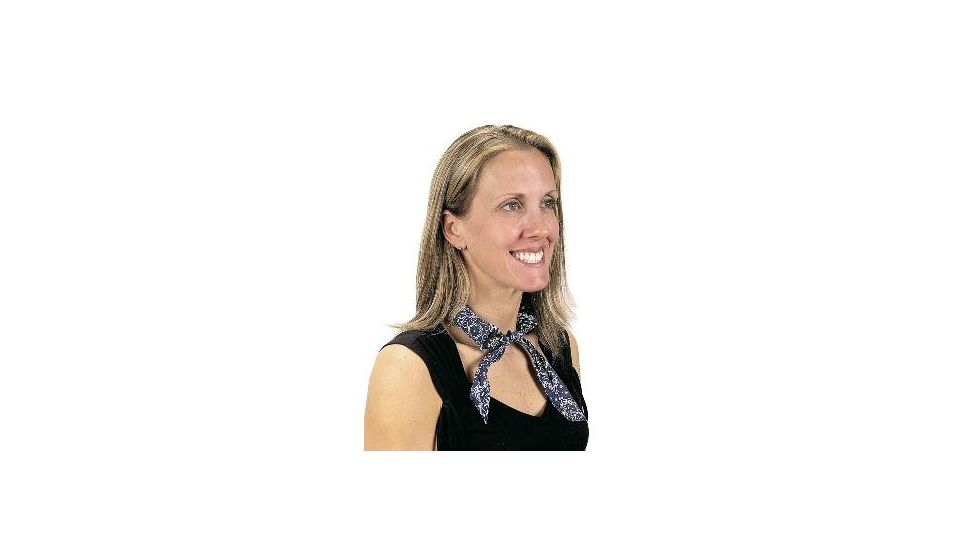 Heat Factory Head-Neck Cool Wrap, Paisley Blue 511639