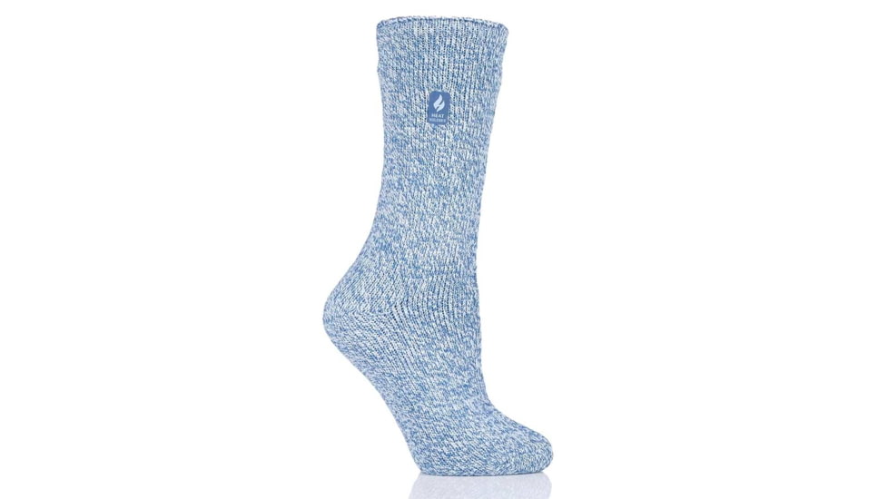 Heat Holders Primrose Twist Crew Sock - Womens, Denim/Cream, US 5-9, HHW05202