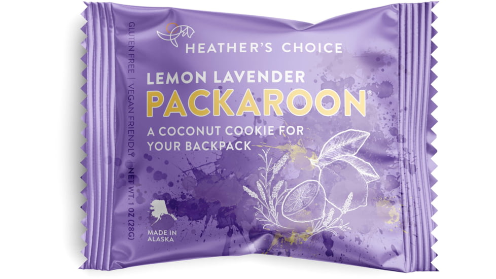 Heather's Choice Lemon Lavender Packaroon, 28g, Gluten Free, Lemon Lavender