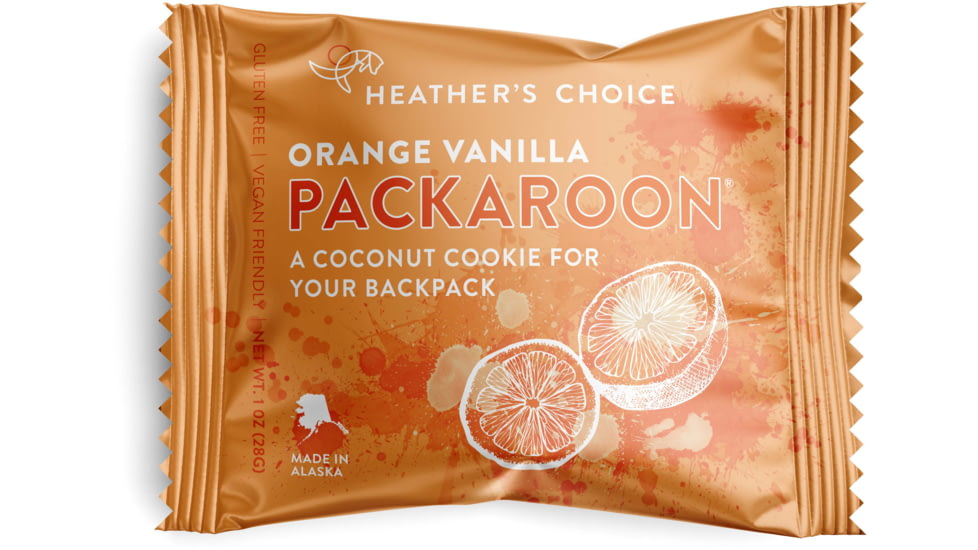 Heather's Choice Orange Vanilla Packaroon, 28g, Gluten Free, Orange Vanilla