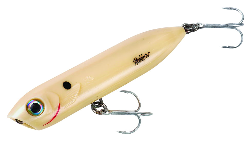 Heddon Chugn Spook Jr. Topwater Bait, Floating, 1/2oz, 3-1/2in, Bone, X9536435