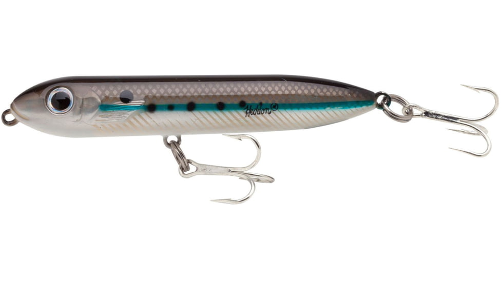 Heddon Super Spook Topwater Walking Bait, 5in, 1oz, SW Silver Mullet, XSW9256438