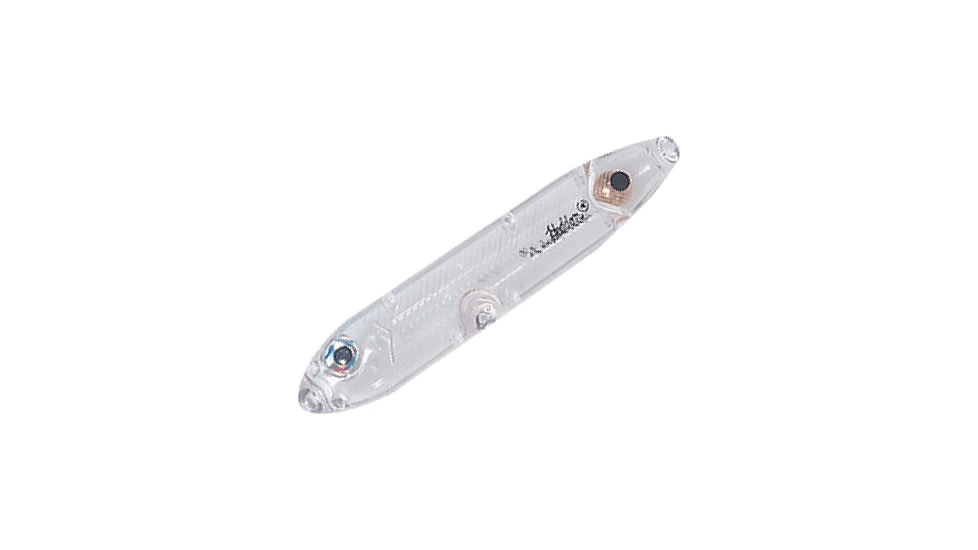 Heddon Super Spook Jr. Topwater Walking Bait, 3-1/2in, 1/2 oz, Clear, X923603