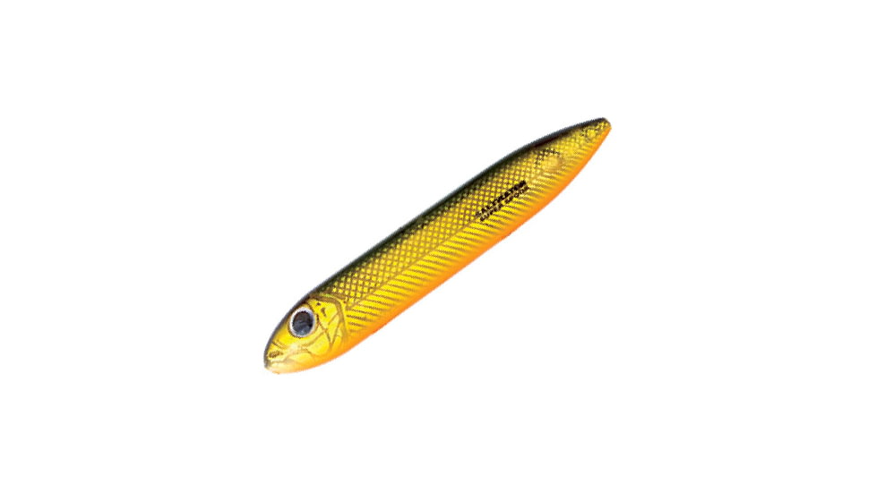 Heddon Super Spook Jr. Topwater Walking Bait, 3-1/2in, 1/2 oz, Golden Shiner, X9236GS