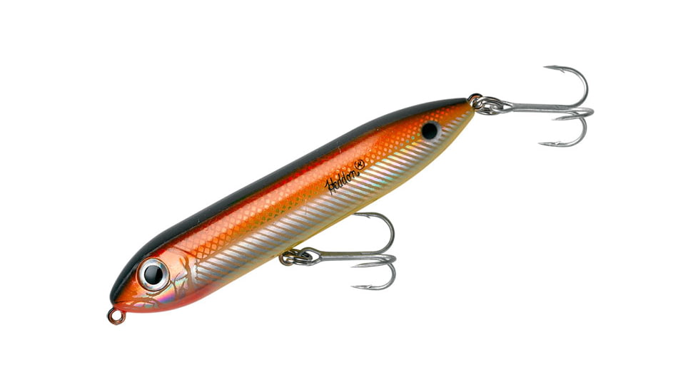 Heddon Super Spook Jr. Topwater Walking Bait, 3-1/2in, 1/2 oz, Redfish, X9236RF