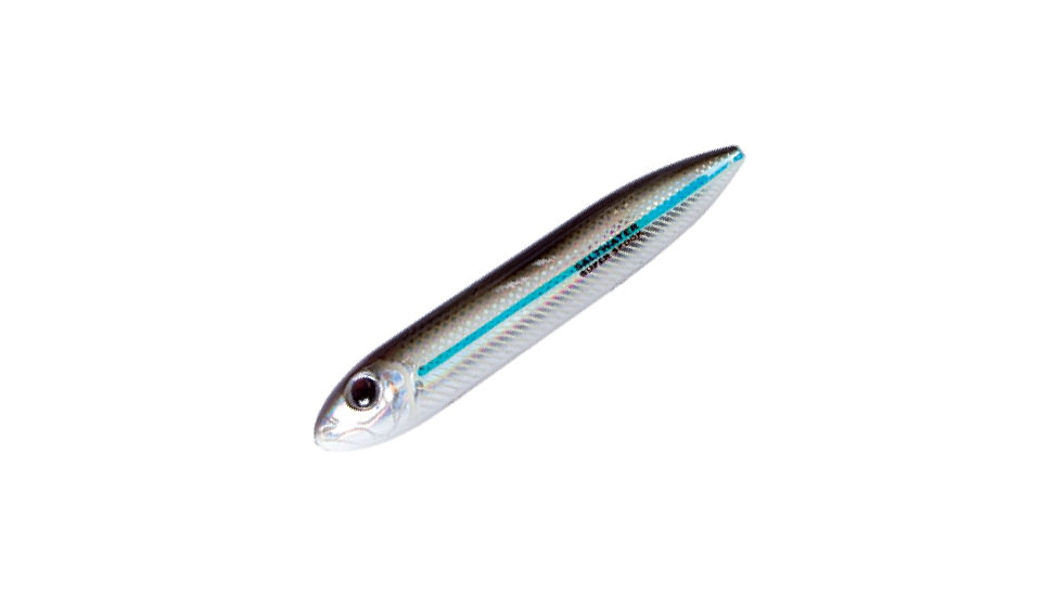 Heddon Super Spook Jr. Topwater Walking Bait, 3-1/2in, 1/2 oz, Silver Mullet, X9236SM