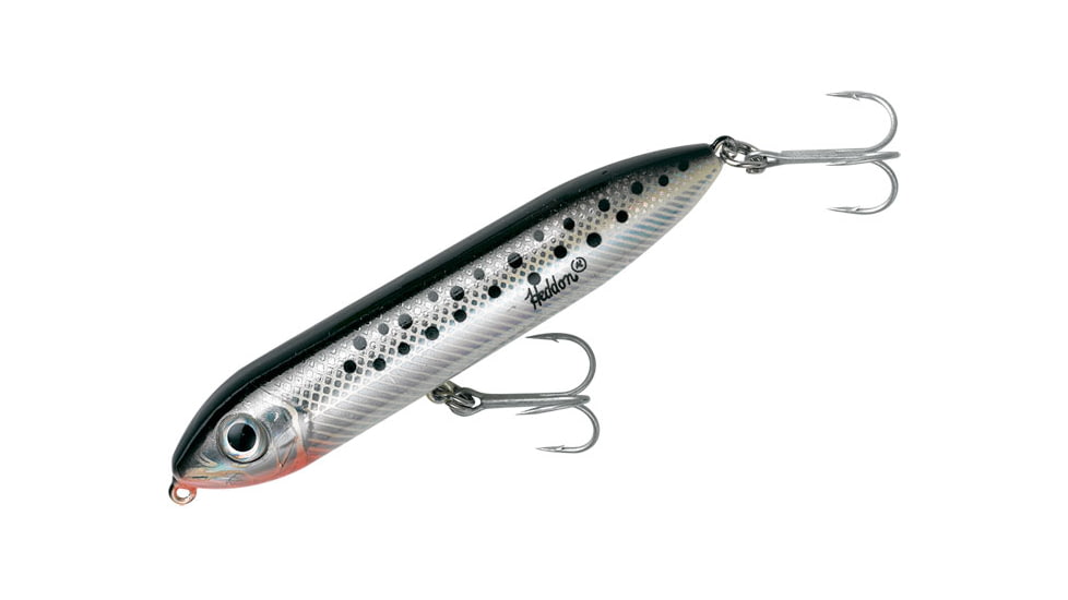 Heddon Super Spook Jr. Topwater Walking Bait, 3-1/2in, 1/2 oz, Speckled Trout, X9236ST