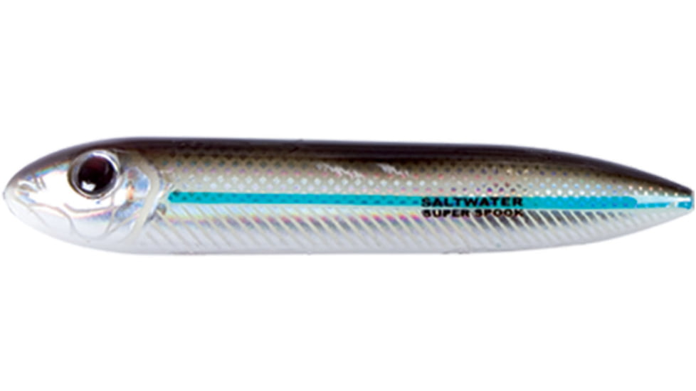 Heddon Super Spook Jr. Topwater Bait, Floating, 1/2oz, 3-1/2in, Silver Mullet, X9236SM