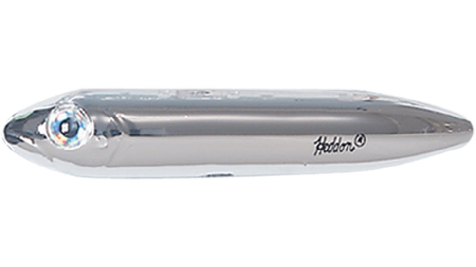 Heddon Super Spook Topwater Bait, Floating, 7/8oz, 5in, Nickel Plate, X925611