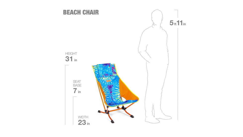 Helinox Beach Chairs, Tie Dye, 12666