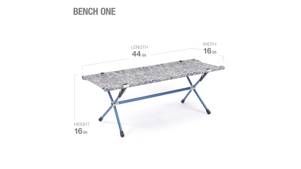 Helinox Bench One, Paisley Blue, 14306