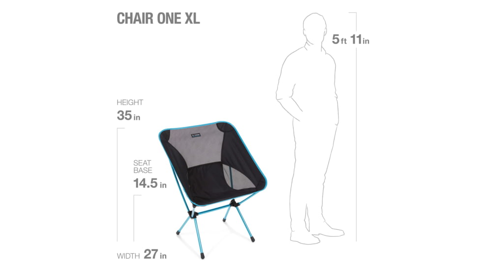 Helinox Chair One, Medium, Black, 10076R1