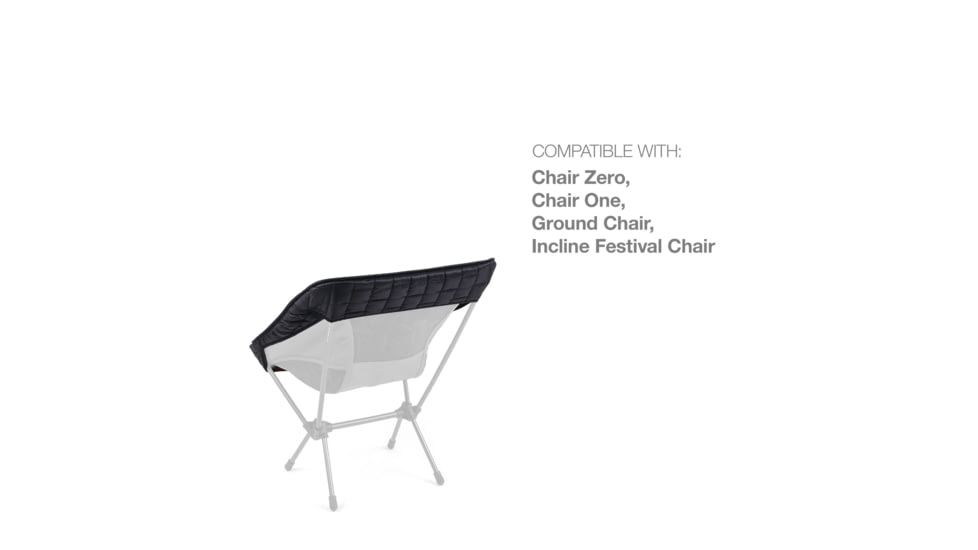 Helinox Chair One Reversible Seat Warmer, Black/Flow Line, 12456