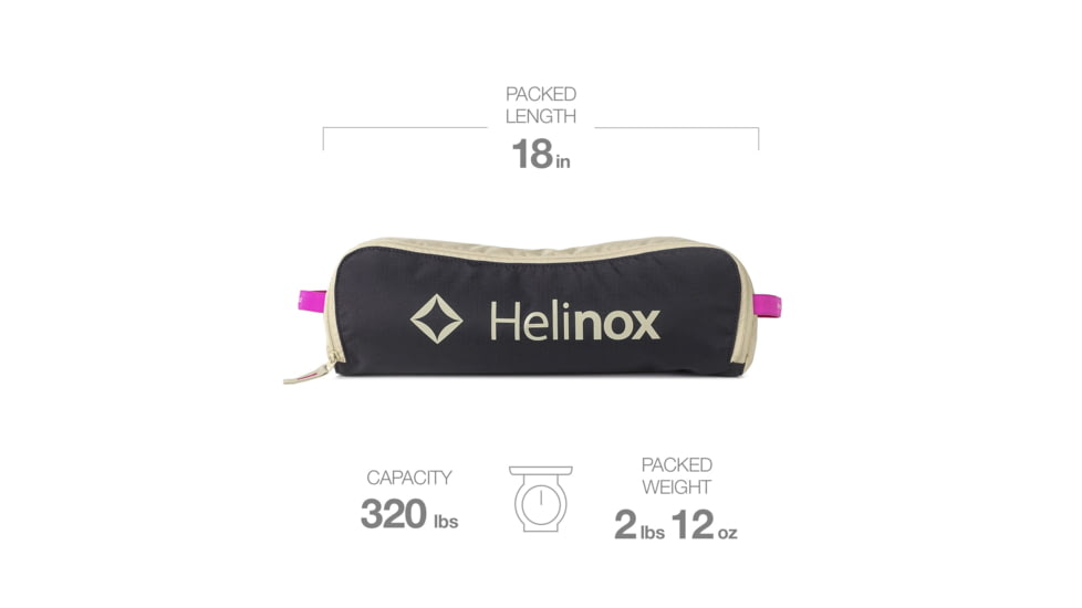 Helinox Chair Two, Black/Khaki/Purple, 12893
