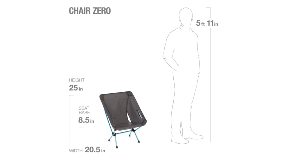 Helinox Chair Zero High Back, Black, 10559