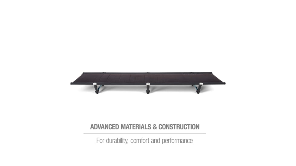 Helinox Cot One Convertible, Insulated, Black, 10681