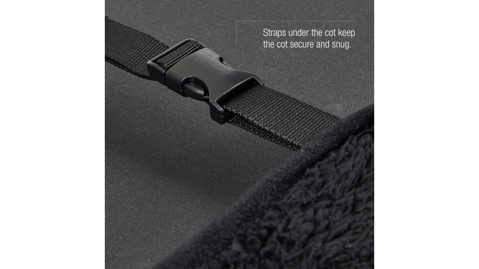 Helinox Dog Cot Warmer, Black Fleece, Medium, 12486