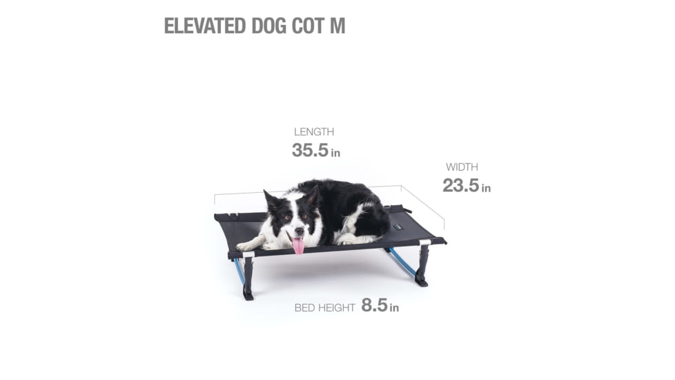 Helinox Elevated Dog Cot, Black, Medium, 11401