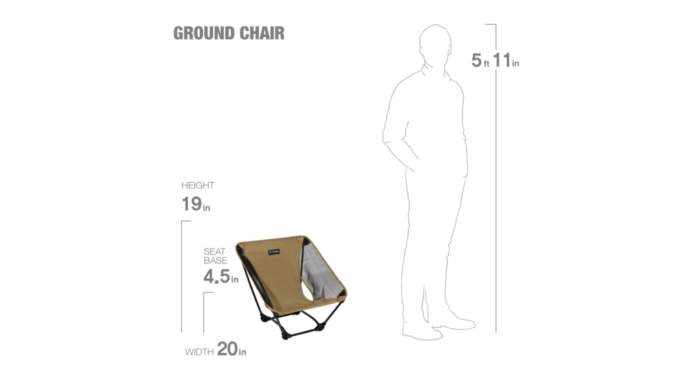 Helinox Ground Chair, Coyote Tan, 10503R1