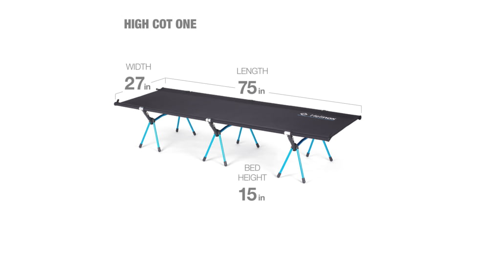 Helinox High Cot One, Regular, Black, 10686