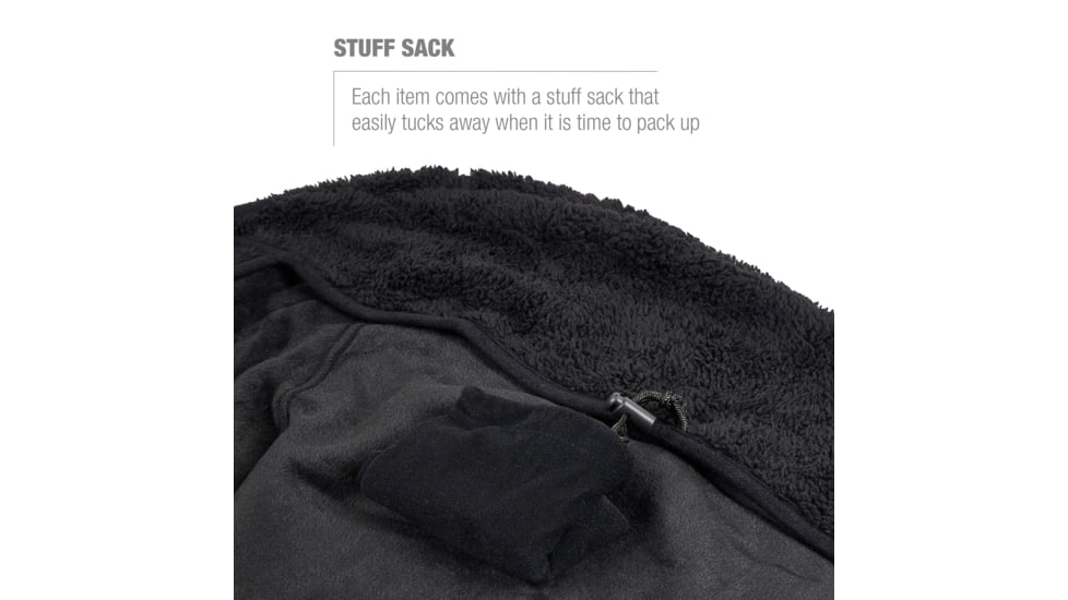 Helinox Reversible Seat Warmer One/Zero/Swivel, Black Fleece, 12479