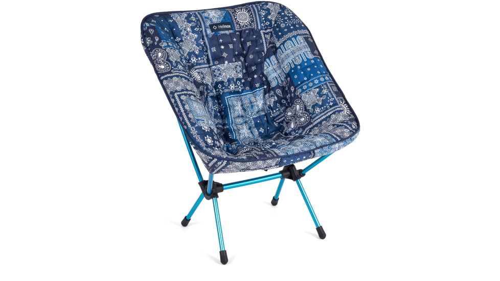 Helinox Reversible Seat Warmer One/Zero/Swivel, Blue/Red Bandana, 12490