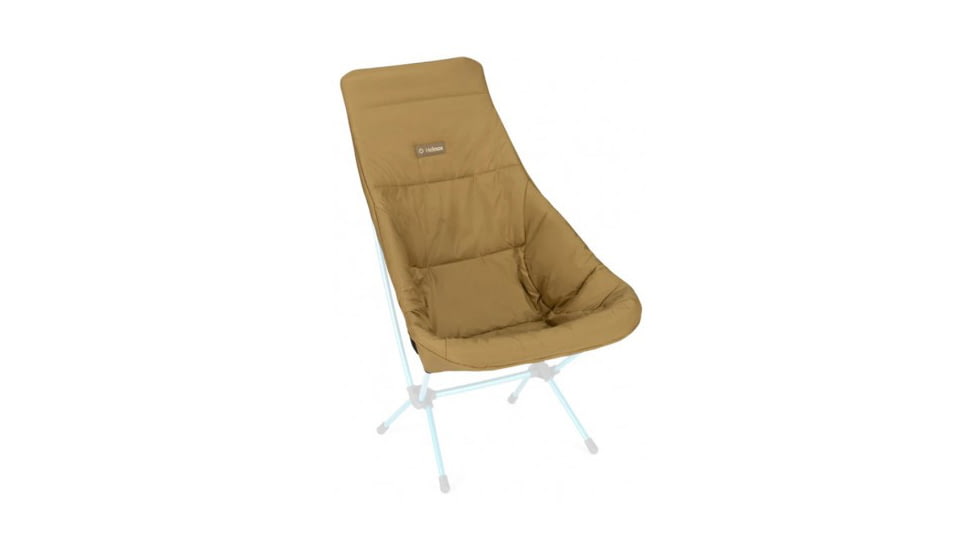 Helinox Reversible Seat Warmer, Quilted, Chair Two, Black/Coyote Tan, 10002783