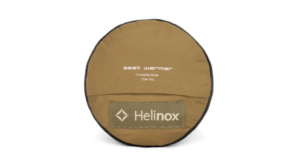 Helinox Reversible Seat Warmer, Quilted, Chair Two, Black/Coyote Tan, 10002783