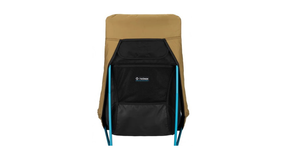 Helinox Reversible Seat Warmer, Quilted, Chair Two, Black/Coyote Tan, 10002783