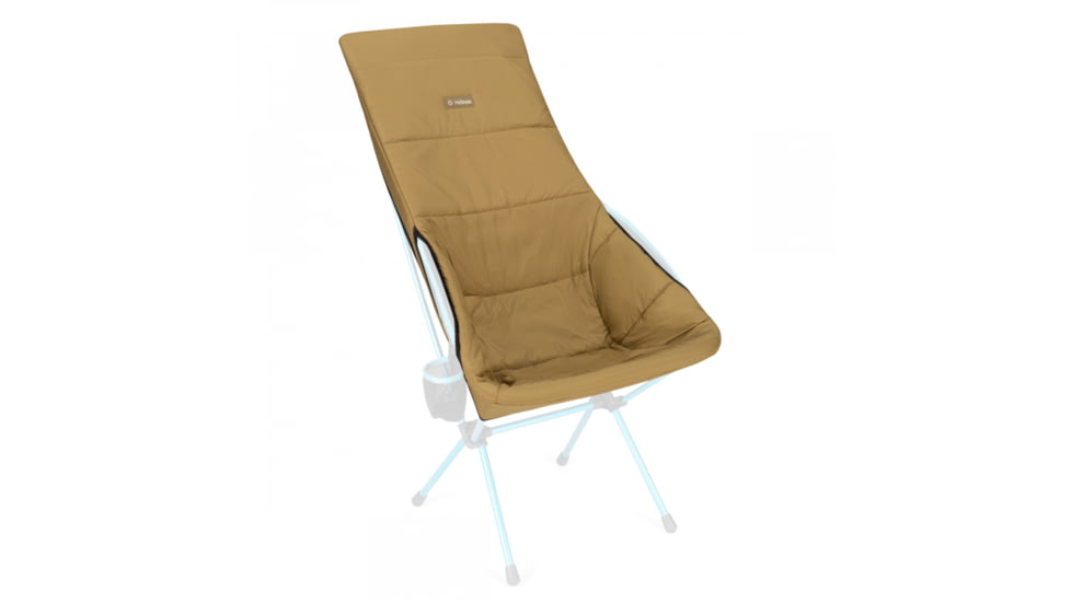 Helinox Reversible Seat Warmer, Quilted, Savanna/Playa Chair, Black/Coyote Tan, 10002785