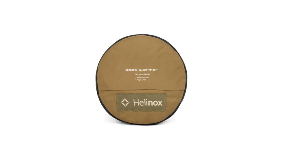 Helinox Reversible Seat Warmer, Quilted, Savanna/Playa Chair, Black/Coyote Tan, 10002785