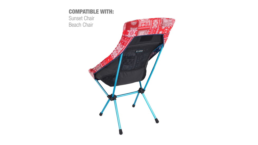 Helinox Sunset/Beach Chair Seat Warmer, Blue/Red Bandana, 12492