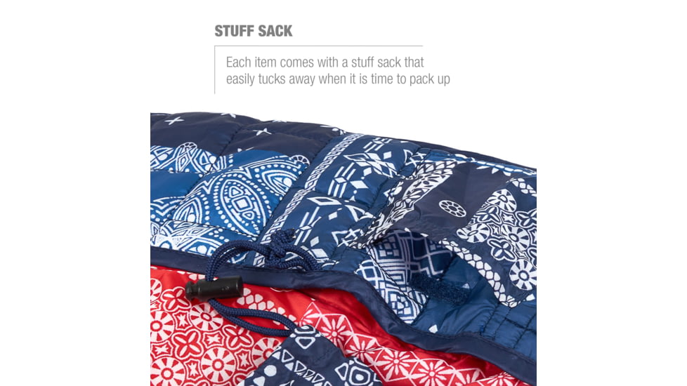 Helinox Sunset/Beach Chair Seat Warmer, Blue/Red Bandana, 12492