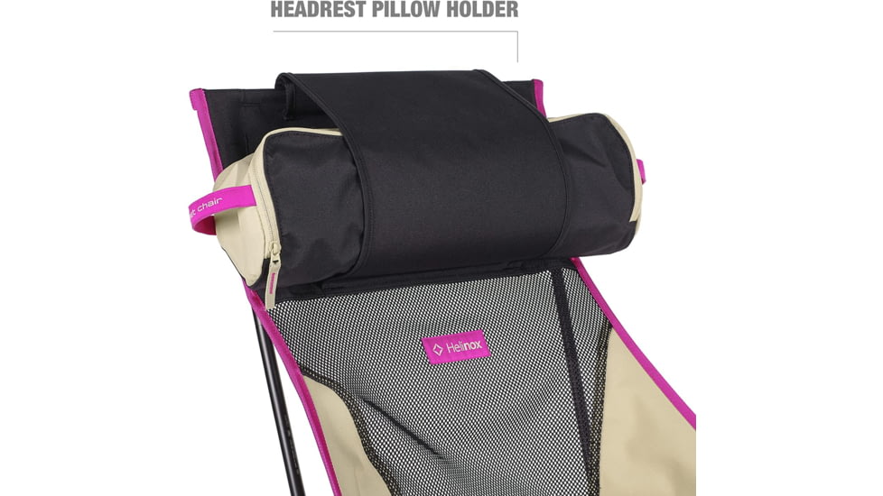 Helinox Sunset Camping Chair, Black/Khaki/Purple, 11187