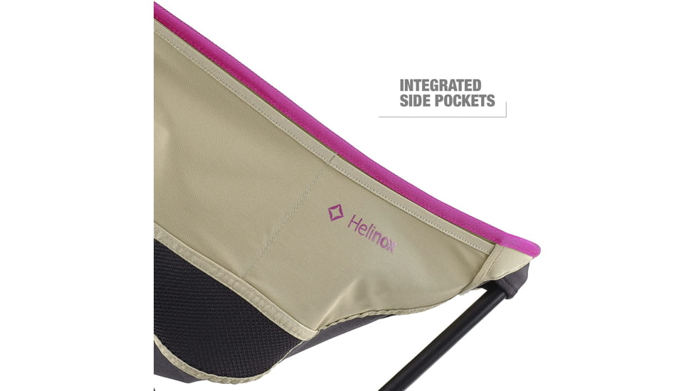 Helinox Sunset Camping Chair, Black/Khaki/Purple, 11187