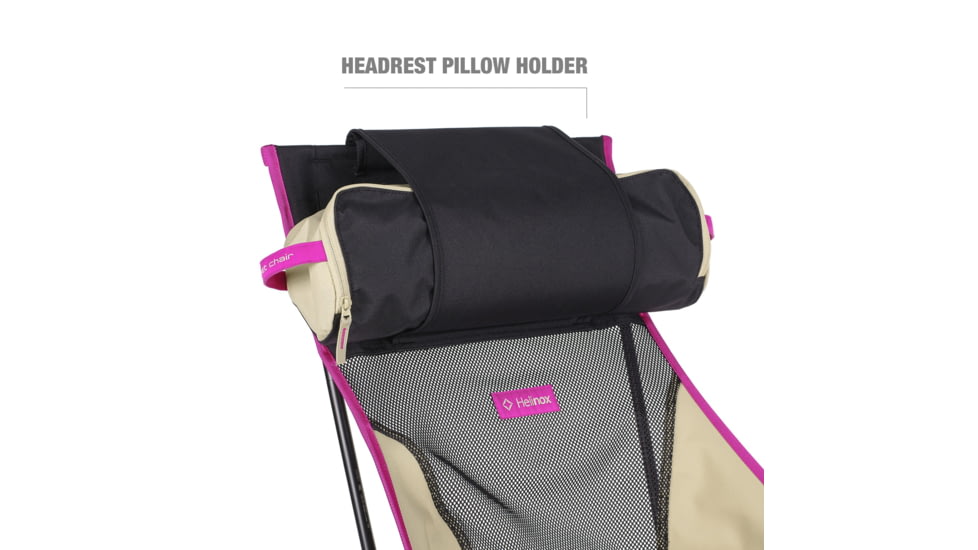 Helinox Sunset Camping Chair, Black/Khaki/Purple, 11187