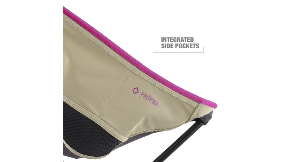 Helinox Sunset Camping Chair, Black/Khaki/Purple, 11187