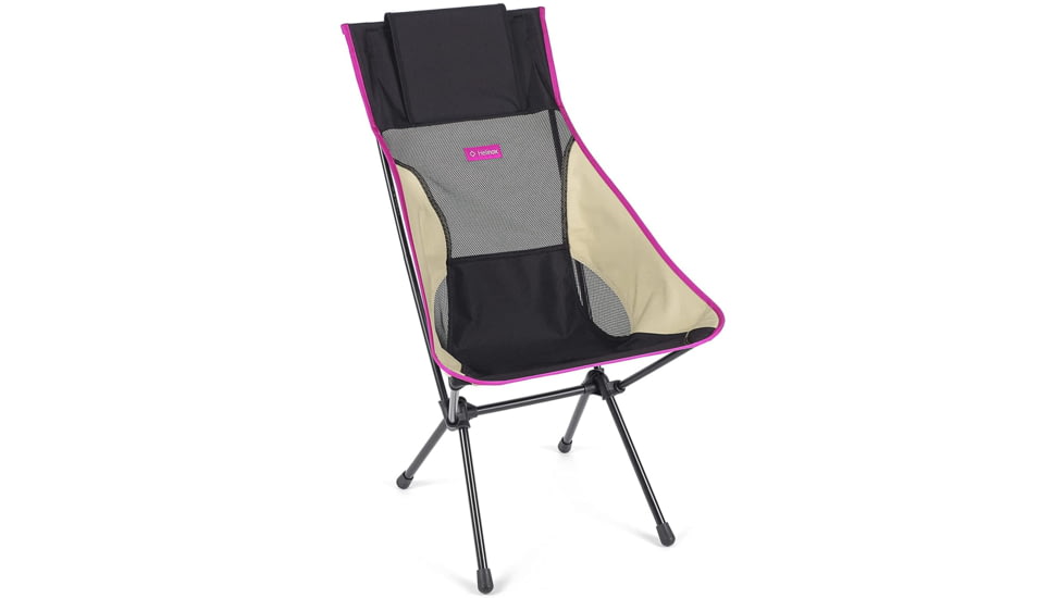 Helinox Sunset Camping Chair, Black/Khaki/Purple, 11187