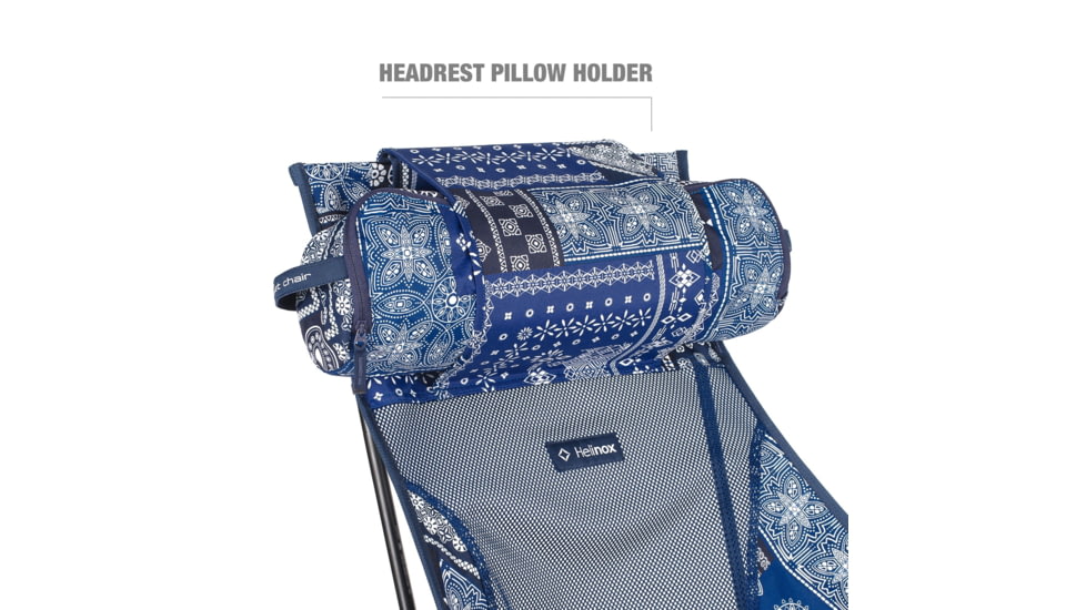Helinox Sunset Camping Chair, Blue Bandana Quilt, 11189