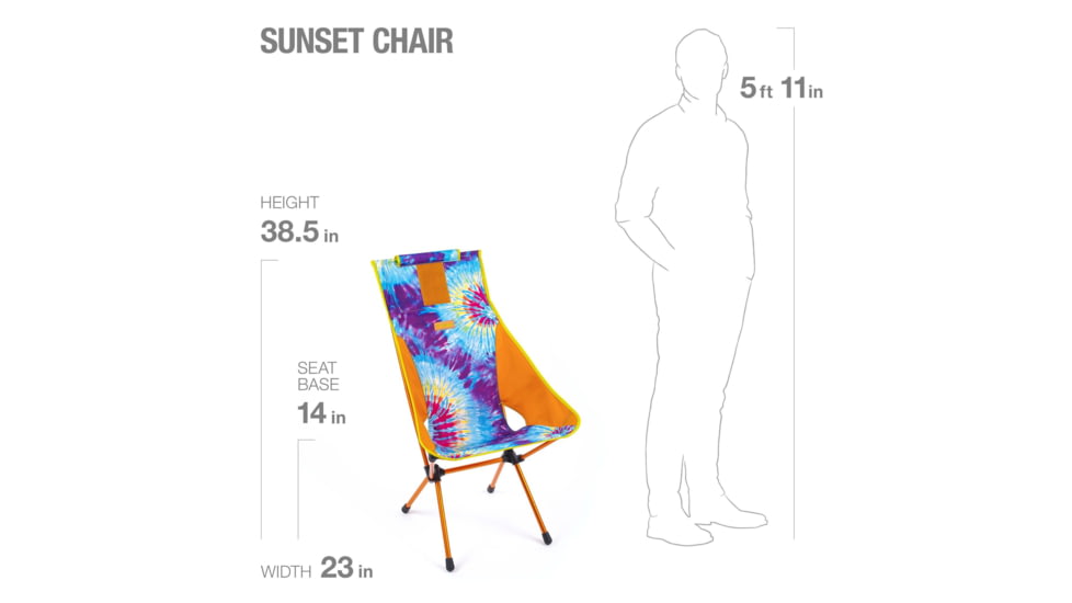 Helinox Sunset Camping Chair, Tie Dye, 11180R1
