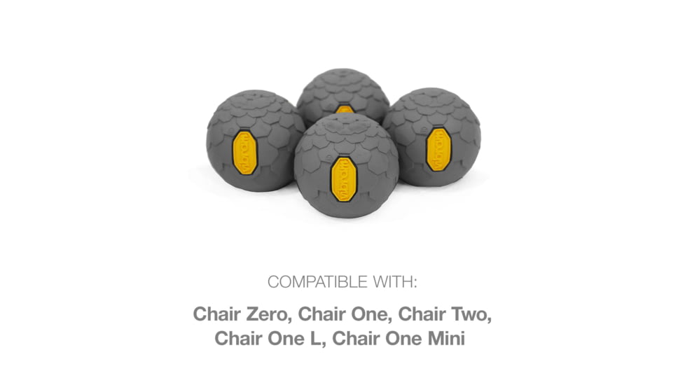 Helinox Vibram Ball Feet Set, Grey, 45mm, 12789