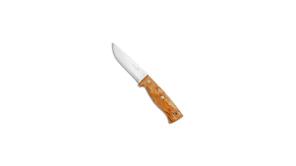 Helle Helle Les Stroud Temagami Stainless Steel Survival Knife 4.25" Plain #300, Wood, Stainless Steel, adult, BHQ-10683