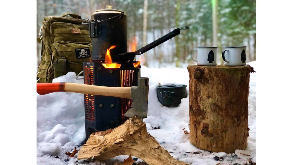 OPMOD HellRazr INCINERATOR Chimney Starter and Portable Grill, Black, INCIN-U-CG-2