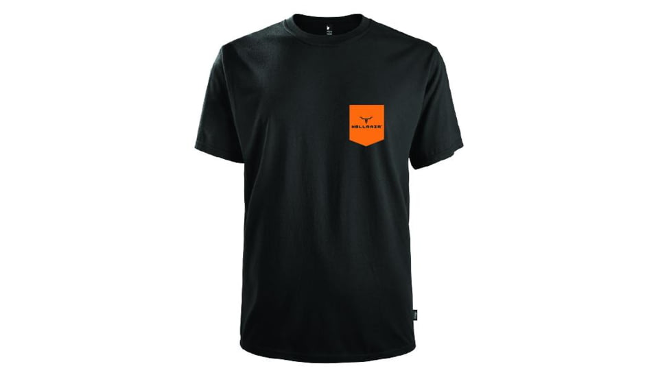 HELLRAZR Pocket T-Shirt, XL, Black, HELL-C-PTS-0386