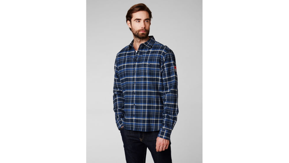Helly Hansen 1877 Flannel Shirt - Mens, Navy, 2XL, 53224-598-2XL