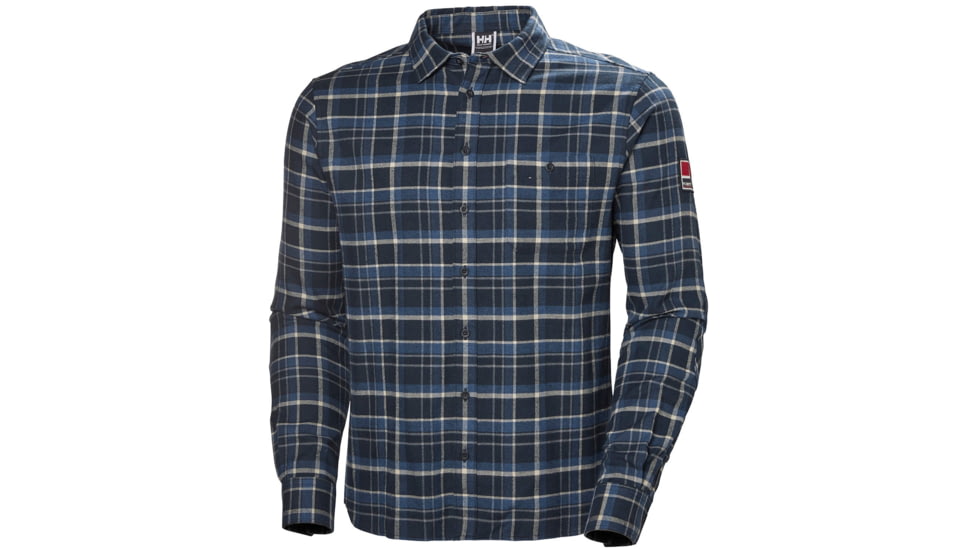 Helly Hansen 1877 Flannel Shirt - Mens, Navy, 2XL, 53224-598-2XL