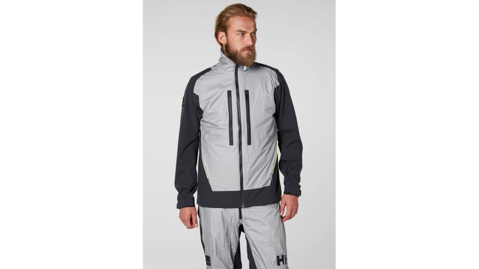 Helly Hansen Aegir H2Flow Jacket - Mens, Silver Grey, Small, 33905-820-S
