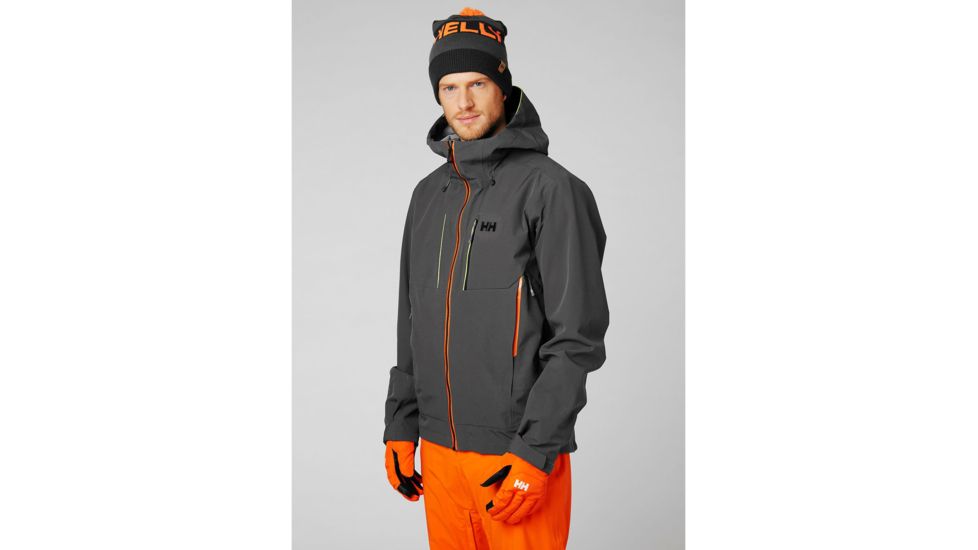 Helly Hansen Alpha Shell Jacket - Mens, Charcoal, 2XL, 65596-964-2XL