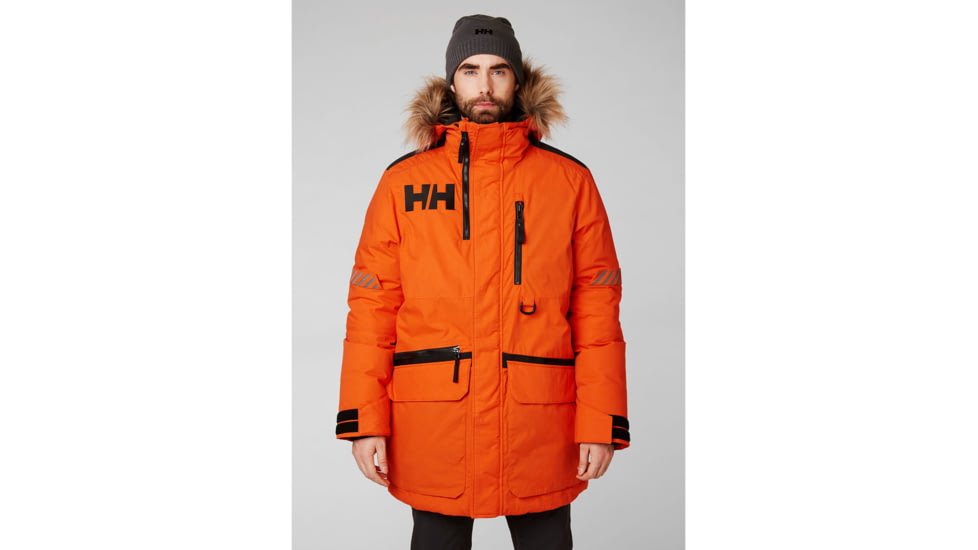 Helly Hansen Arctic Patrol Parka - Mens, Bright Orange, Large, 53320-226-L