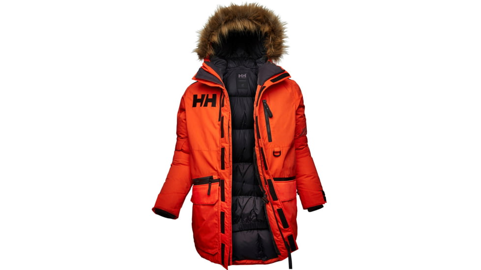 Helly Hansen Arctic Patrol Parka - Mens, Bright Orange, Large, 53320-226-L